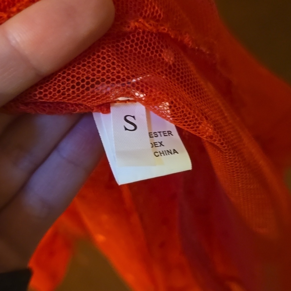 Red Lace Polka Dot Babydoll Lingerie – Size S - Picture 3 of 3